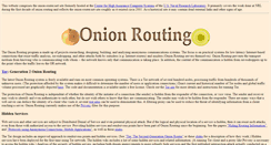 Desktop Screenshot of onion-router.net